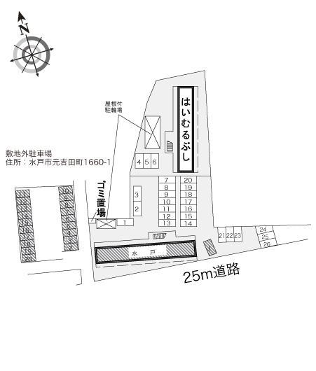 水戸(15859)　敷地外駐車場の駐車配置図