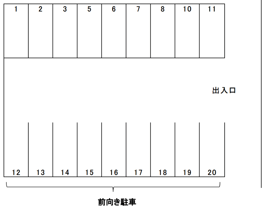 000099の駐車配置図