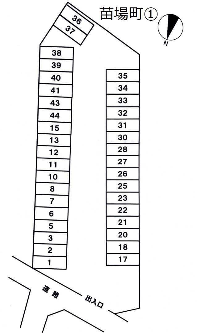 苗場町①の駐車配置図