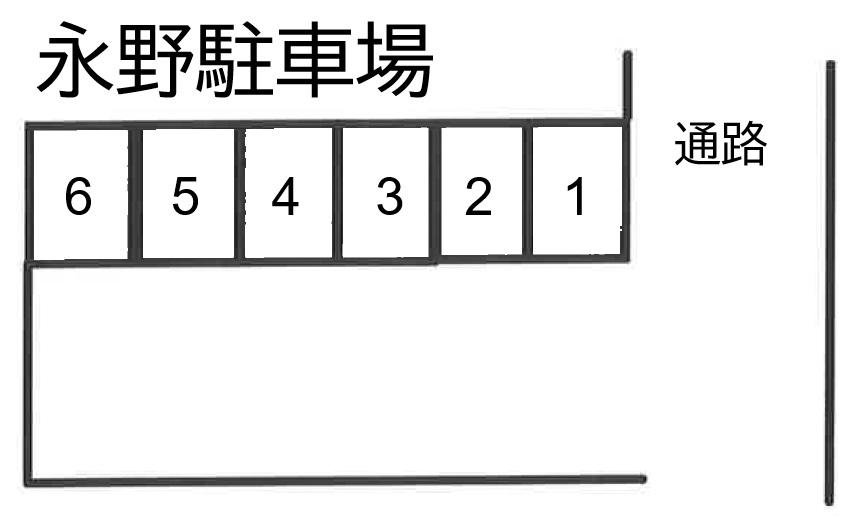 永野駐車場の駐車配置図