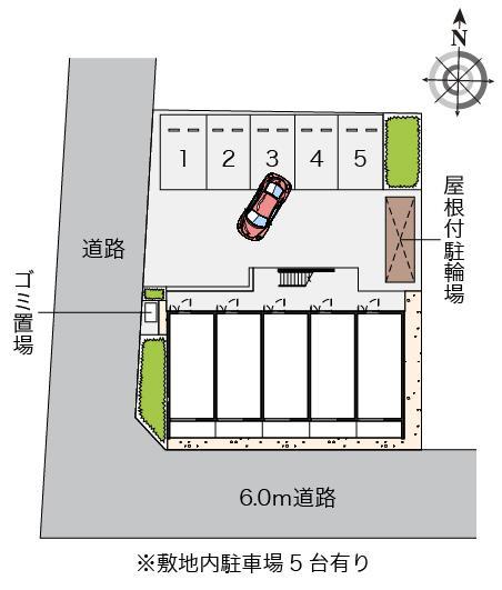 日野万願寺(55243)の駐車配置図