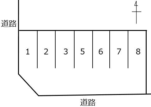 010法華１丁目の駐車配置図