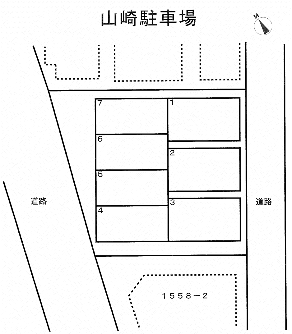 山崎駐車場の駐車配置図