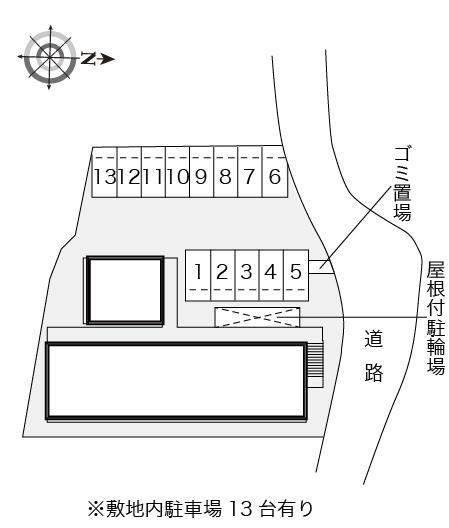 萩ヶ丘(19619)の駐車配置図
