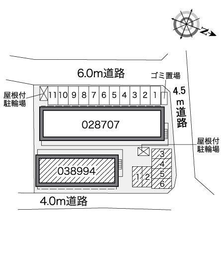 ロワメゾン(38994)の駐車配置図
