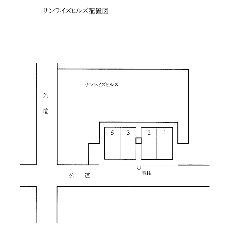 サンライズヒルズﾊﾟｰｷﾝｸﾞの駐車配置図