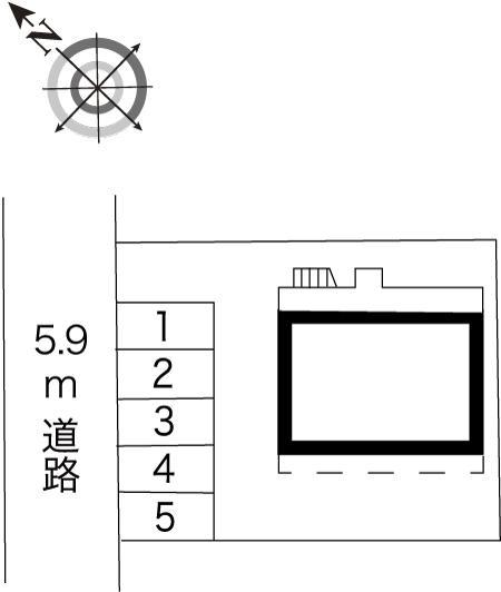 紫苑(8688)の駐車配置図
