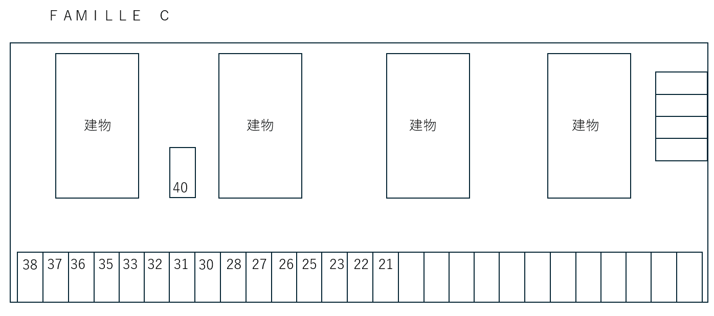ＦＡＭＩＬＬＥ　Ｃの駐車配置図