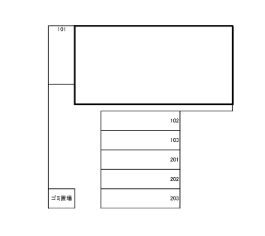 オーク伊岐須駐車場の駐車配置図