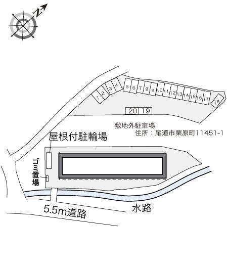 まつおか(33558) 敷地外駐車場の駐車配置図