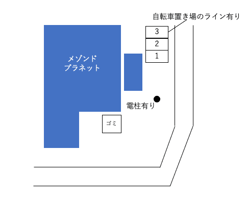 メゾン・ド・プラネット駐車場の駐車配置図