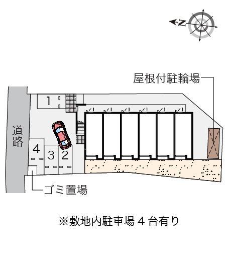 百合Ⅱ(55337)の駐車配置図