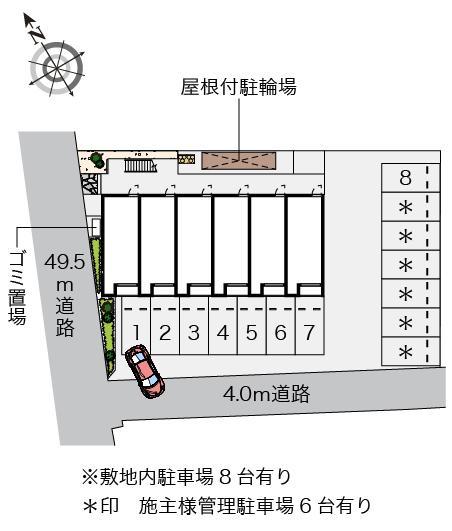 こーぽ谷本Ⅲ(53569)の駐車配置図