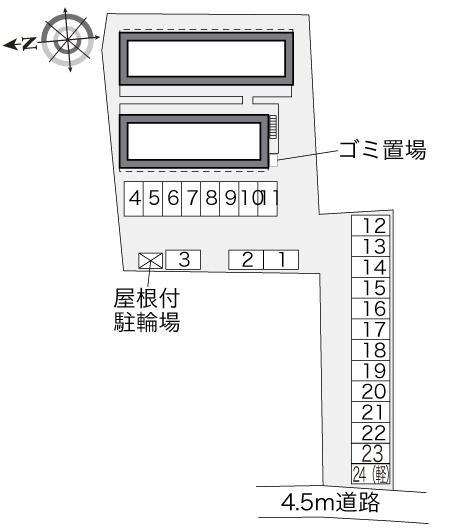 ピアーナ(33194)の駐車配置図