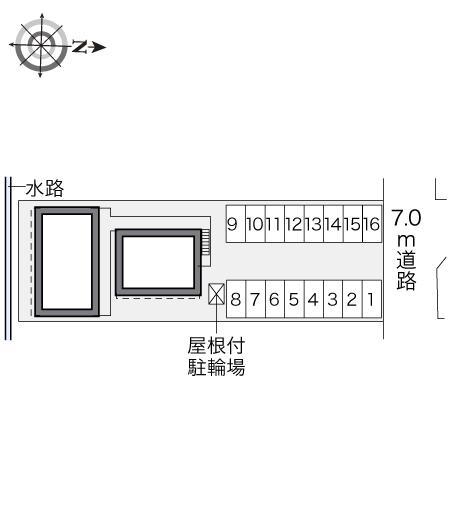 アヴェニール(34017)の駐車配置図
