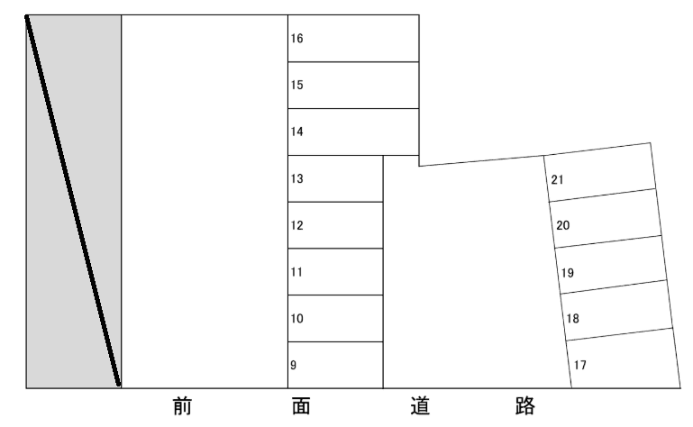 原田7丁目駐車場の駐車配置図