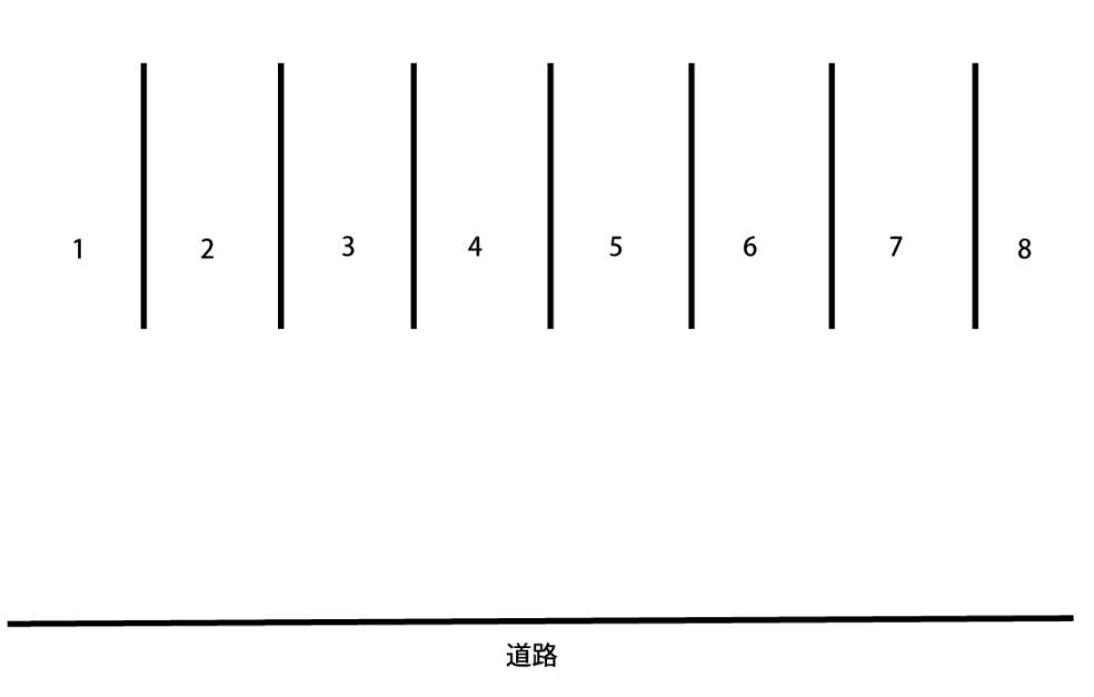ﾒﾙﾍﾞｰﾕの駐車配置図