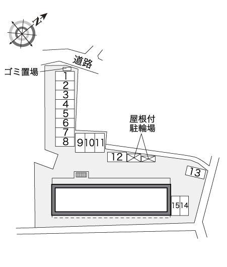 ハーモニー(32204)の駐車配置図