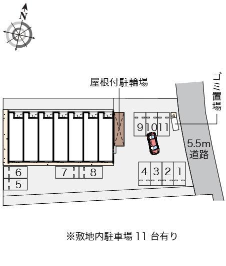 クレイノ久々原(57987)の駐車配置図