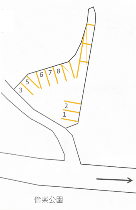 広明町駐車場の駐車配置図