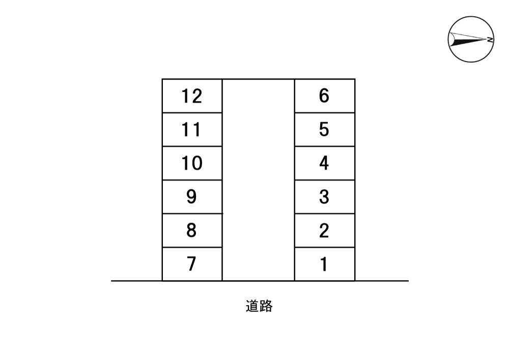 森住町村井パーキングの駐車配置図
