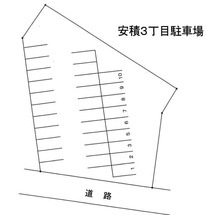 安積3丁目駐車場の駐車配置図