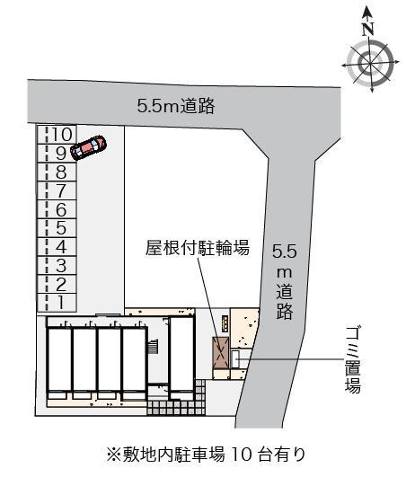 ミランダセブンハイツ(58871)の駐車配置図