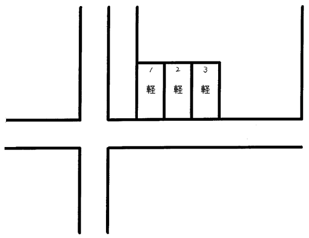 富岡駐車場の駐車配置図