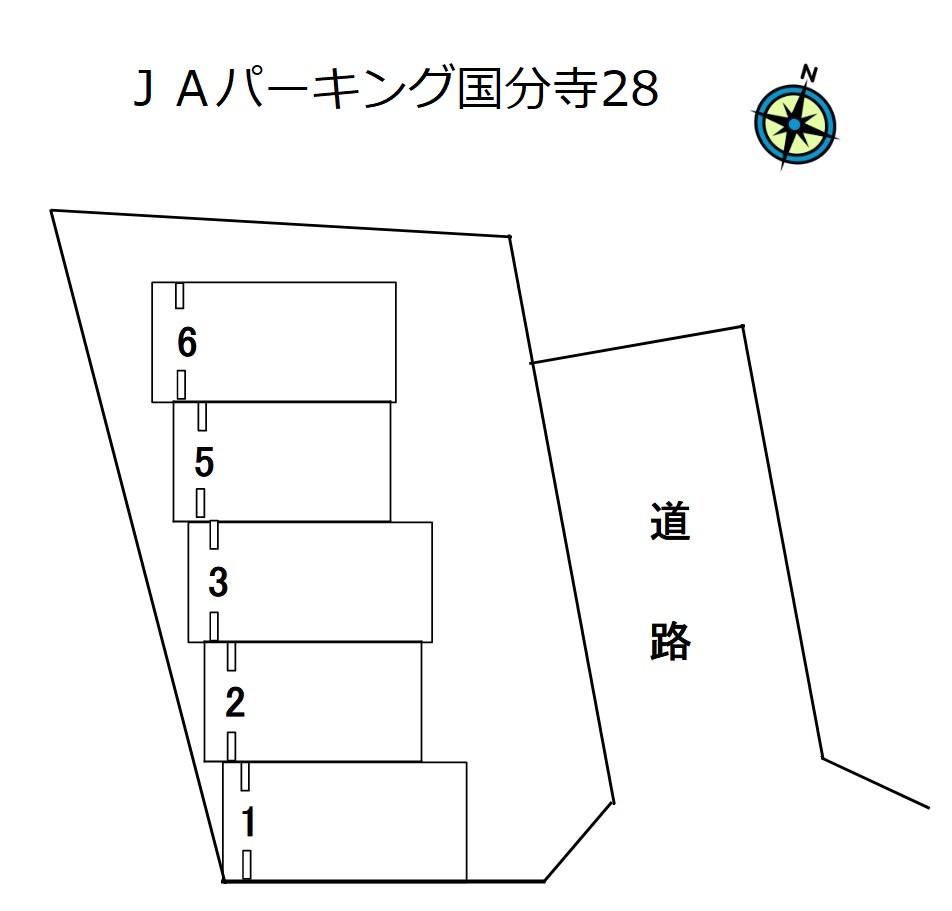 ＪＡパーキング国分寺28の駐車配置図