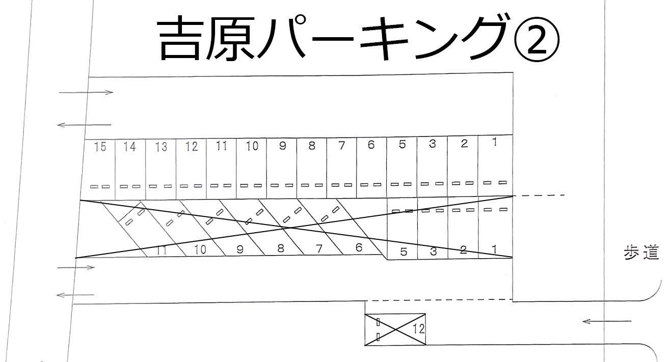 吉原パーキング②の駐車配置図