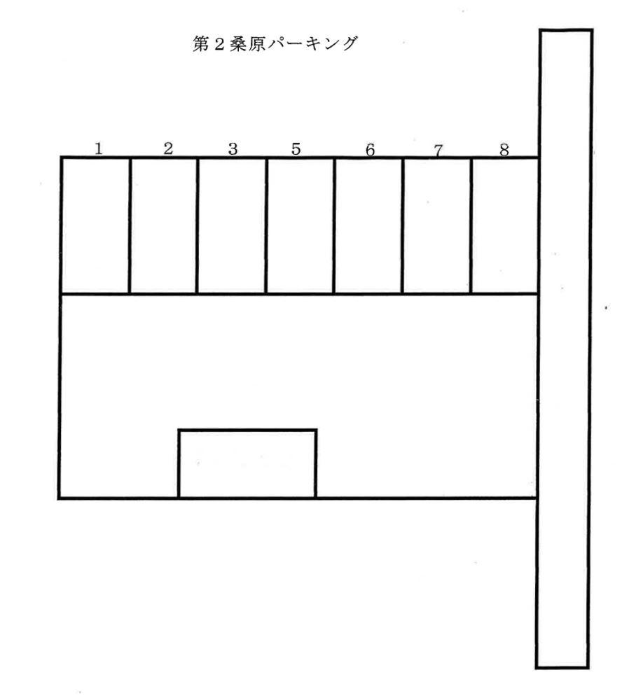第２桑原パーキングの駐車配置図