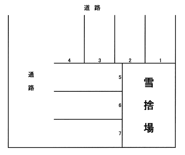 本通9丁目南31-4駐車場の駐車配置図