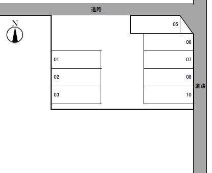 恒川パ－クの駐車配置図