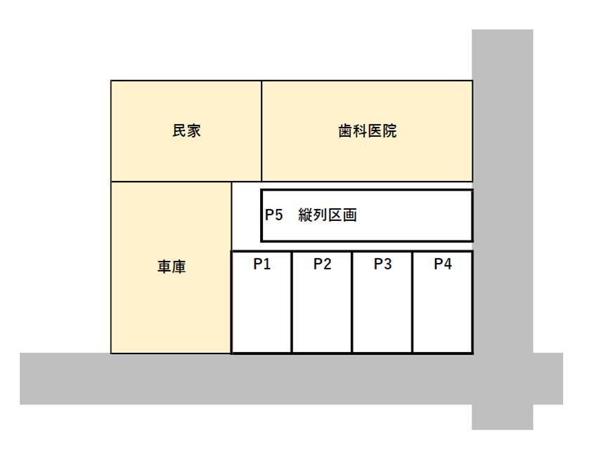 西本町4丁目藤田駐車場No.2の駐車配置図