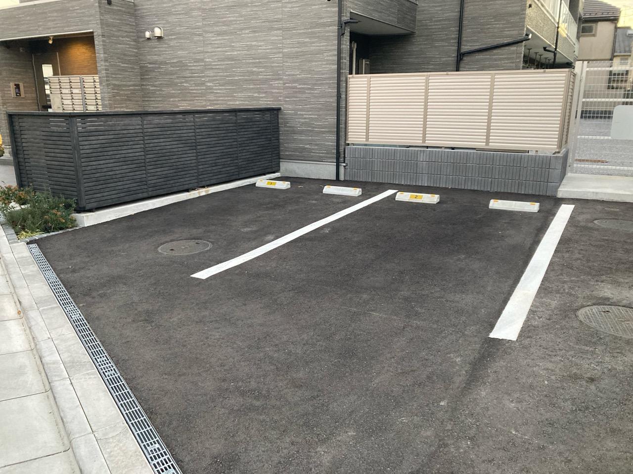 ヴィラ東中神の外観・駐車場イメージ1枚目