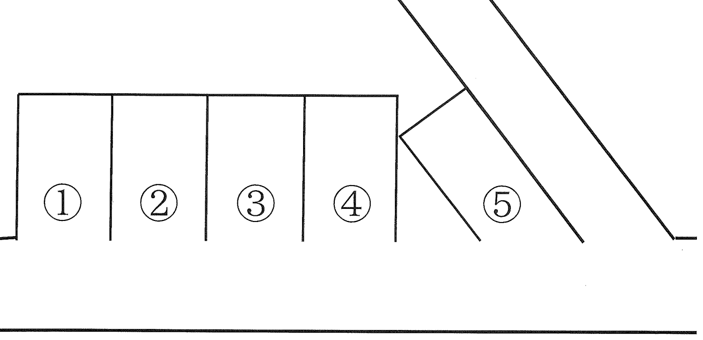 黒原三丁目28番駐車場の駐車配置図