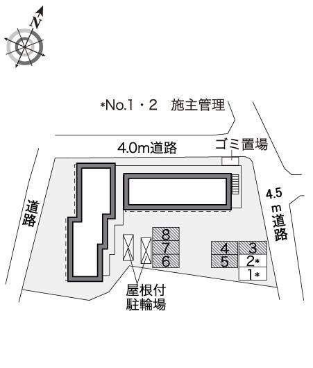 長左衛門Ⅱ(30812)の駐車配置図