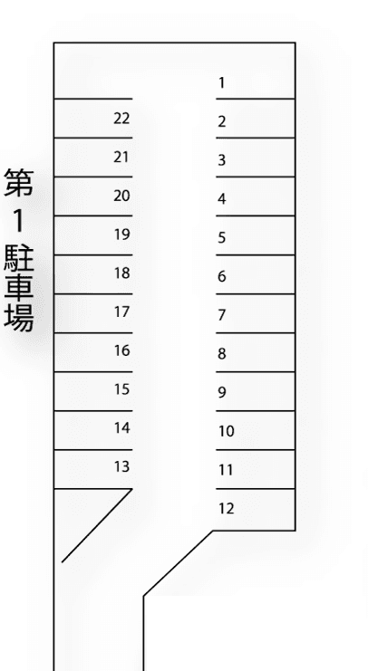 高堂第一駐車場の駐車配置図