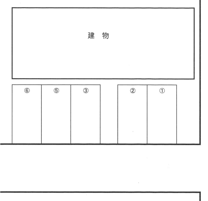 サニーテラスときわ駐車場の駐車配置図