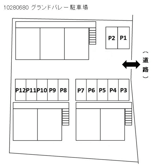 グランドバレー駐車場の駐車配置図