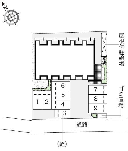 さくらＢ(53286)の駐車配置図
