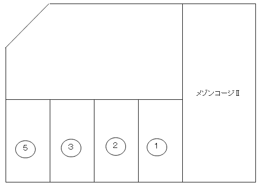 榊原月極駐車場の駐車配置図