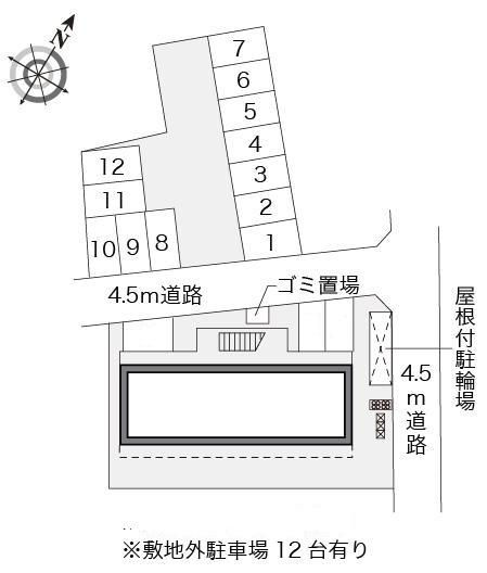ＴｈｅＯ(16493)　敷地外駐車場の駐車配置図