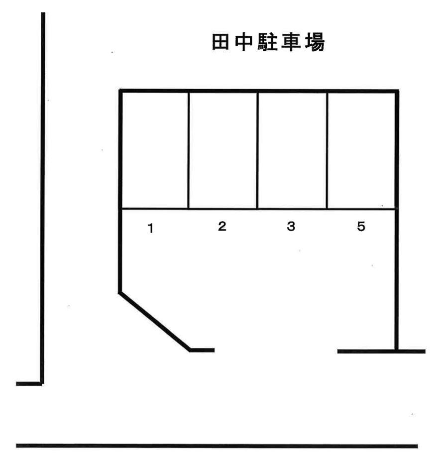 田中駐車場の駐車配置図