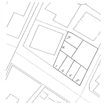 渡辺駐車場の駐車配置図