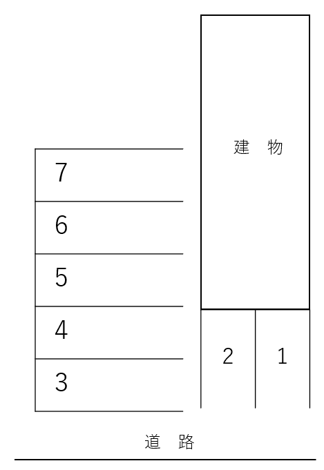 伊東駐車場（H-4）の駐車配置図