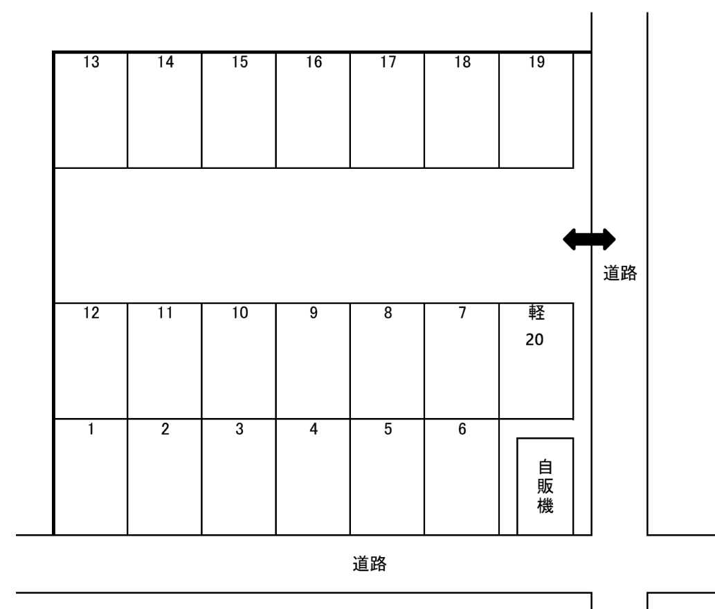 住吉2丁目辻駐車場の駐車配置図