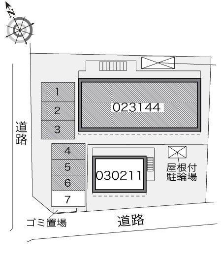 クロスロード(23144)の駐車配置図