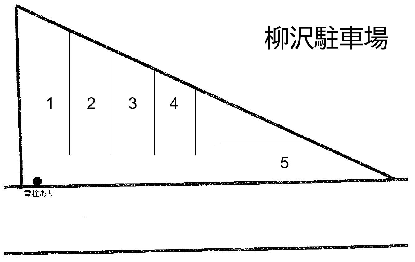 柳沢駐車場の駐車配置図