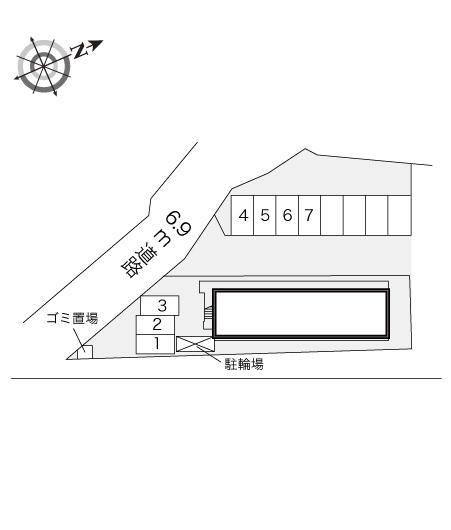 湖畔平(19429)　敷地外駐車場の駐車配置図